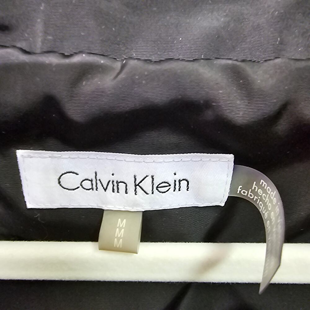 CALVIN KLEIN HOODED PACKABLE ANORAK JACKET WOMENS WATER RESISTANT BLACK SIZE M - Picture 3 of 12